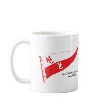 Coffee mug with dual burgee