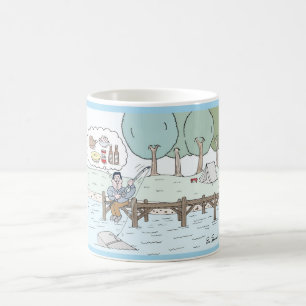 Coffee Mug With Fishermen