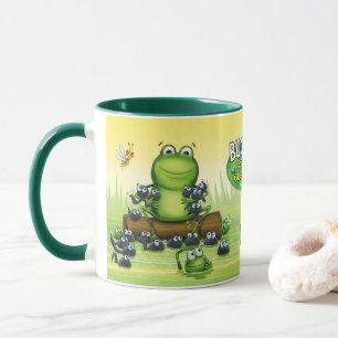 Coffee Mug with frogs design