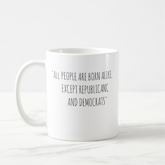 Coffee mug with funny quote (Left)