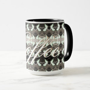 Coffee Mug With Gold Text