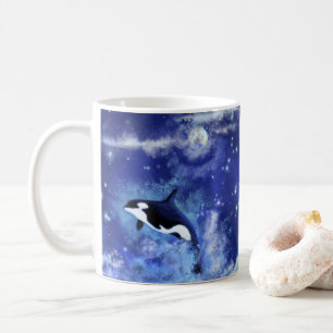 Coffee Mug with Orcas