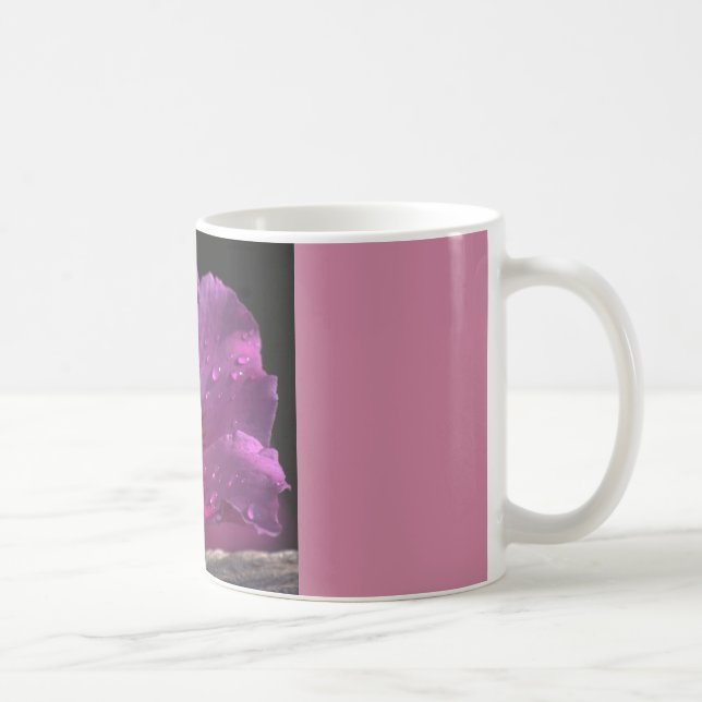 coffee mug with purple flower (Right)