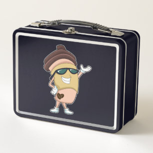 Coffee mug with Sunglasses Metal Lunch Box