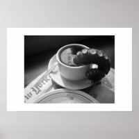 Coffee mug with tentacle