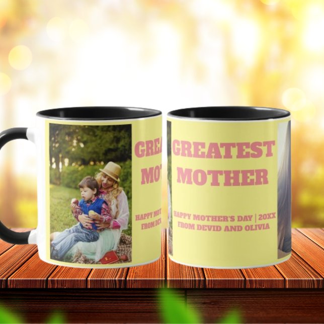 Coffee Mug with Text & Photo for Mother's Day (Creator Uploaded)