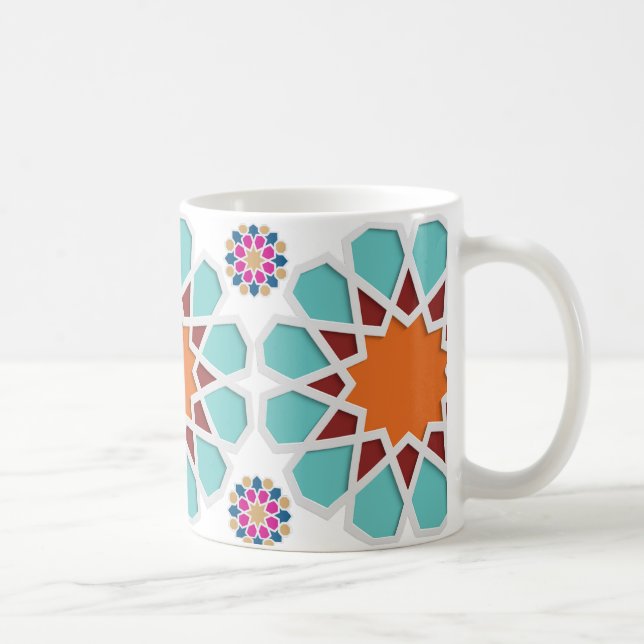 Coffee Mug with Touch of Moroccan Zellige Artistry (Right)