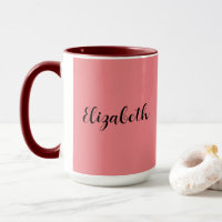 Coffee Mugs Add Your Typed Name Handwritten