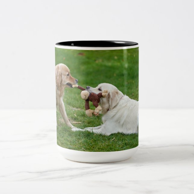 Coffee Mugs, Hot Cocoa Two-Tone Coffee Mug (Center)