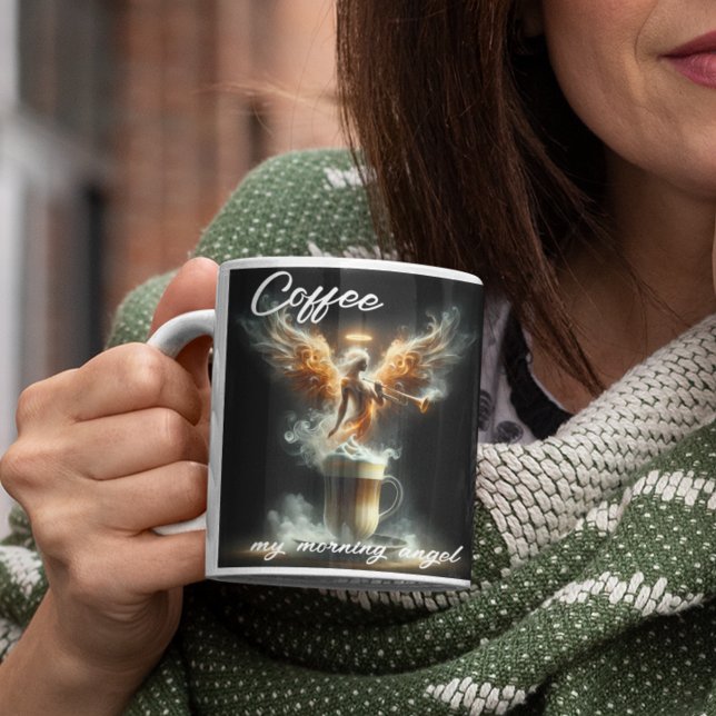 Coffee...My Morning Angel Large Coffee Mug (Creator Uploaded)