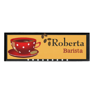Coffee Name Tag