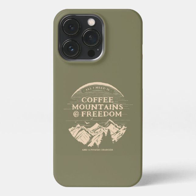 Coffee Nature and Charger Funny Personalised iPhone Case (Back)