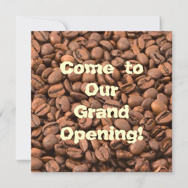 Coffee Nectar of  the Gods! Invitation (Front)