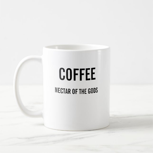 Coffee nectar of the gods mug (Left)