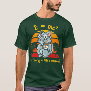 Coffee Nerd Math Formula Teacher Coffee Mug Cats K T-Shirt
