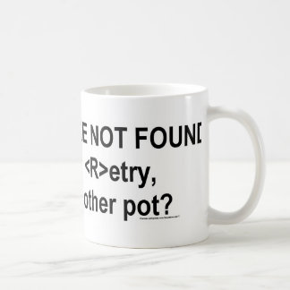 coffee not found coffee mug