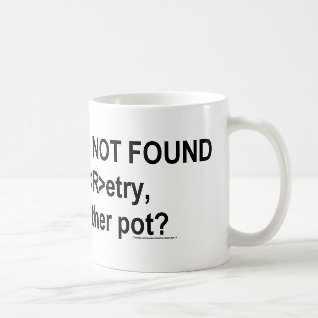 coffee not found mug (Right)