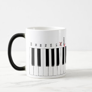 Coffee not Tea Piano Keyboard Do Re Mi  Music Mug