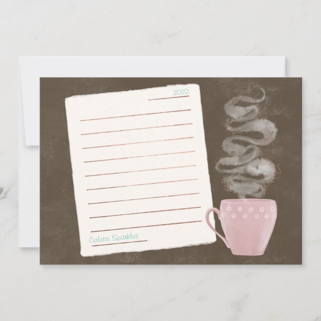 Coffee Notes Note Card (Front)