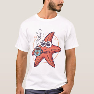 Coffee obsessed starfish T-Shirt