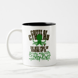Coffee of Cthulhu Two-Tone Coffee Mug