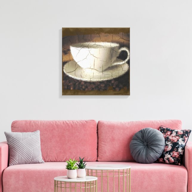 Coffee of Old Canvas Print (Insitu(LivingRoom))