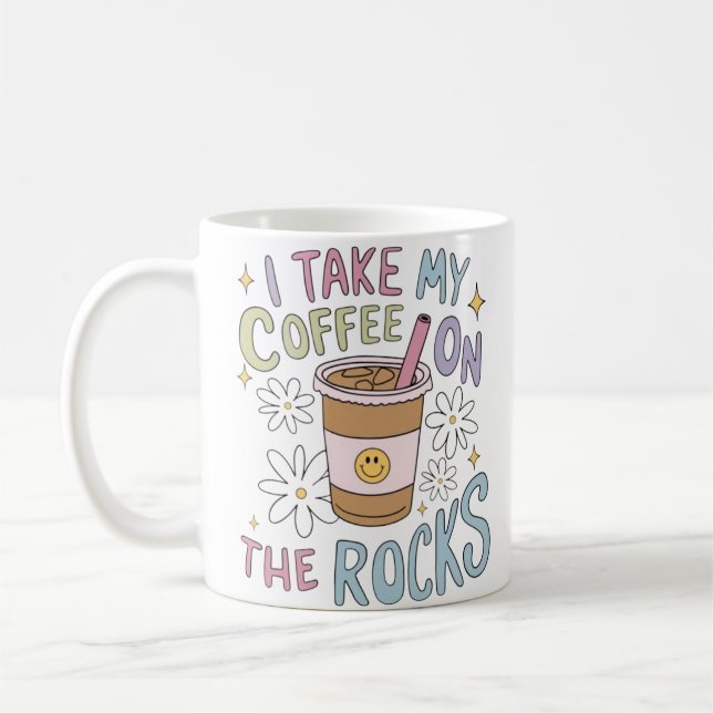 Coffee on the Rocks Coffee Mug (Left)