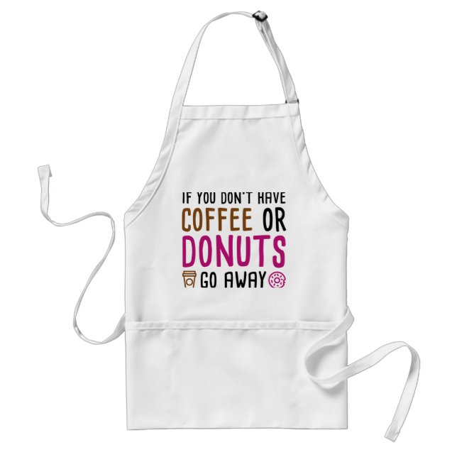 Coffee Or Doughnuts Standard Apron (Front)