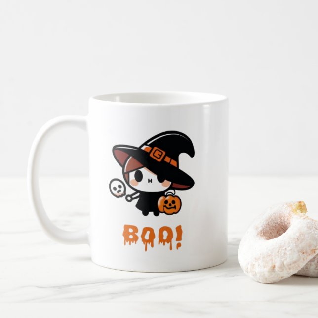 Coffee or tea mug (cup) Halloween  (With Donut)