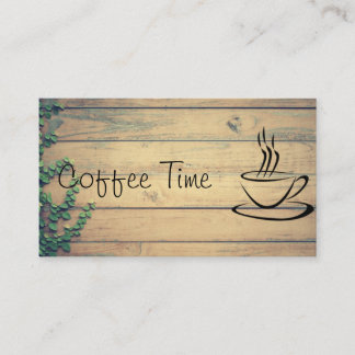 Coffee or tea shop business Card