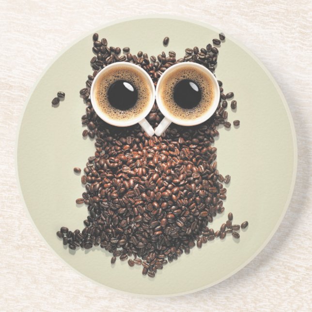 Coffee Owl Coaster (Front)