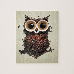Coffee Owl Jigsaw Puzzle