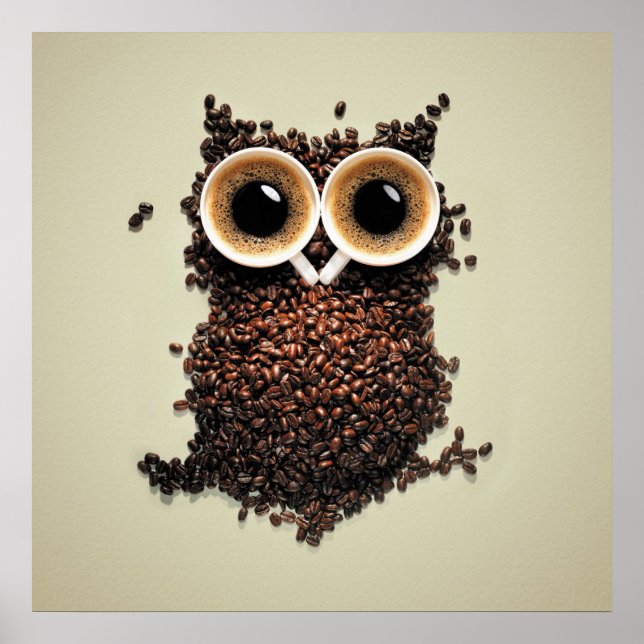 Coffee Owl Poster (Front)