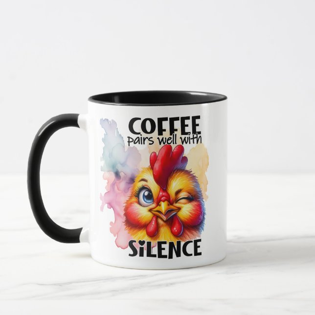 Coffee Pairs With Silence Mug (Left)