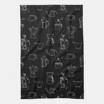 Coffee Paraphernalia Dish Towel