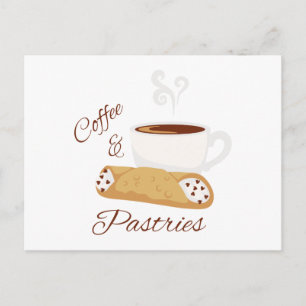 Coffee & Pastries Postcard