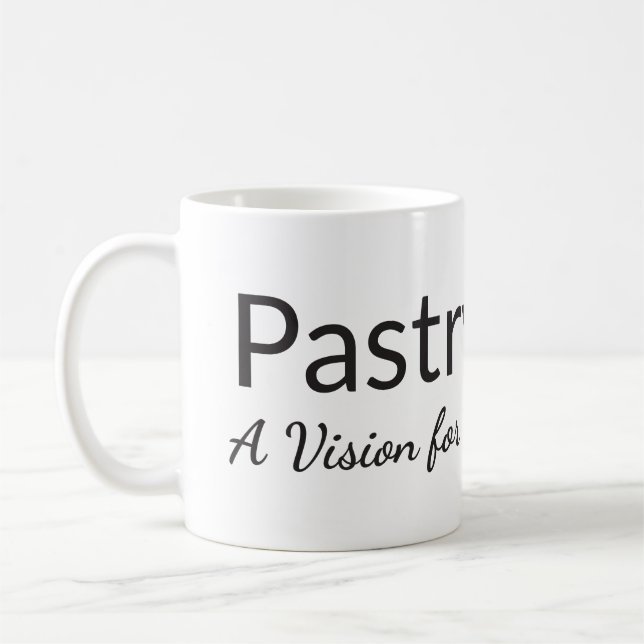 Coffee, Pastry, and Peace. Coffee Mug (Left)