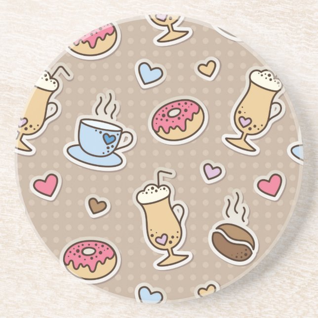 Coffee pattern coaster (Front)