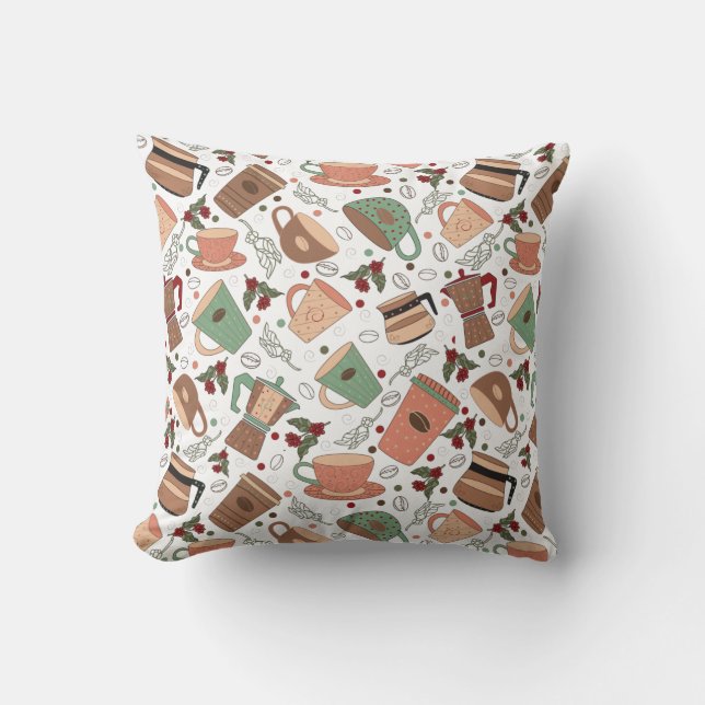 coffee pattern cushion (Front)