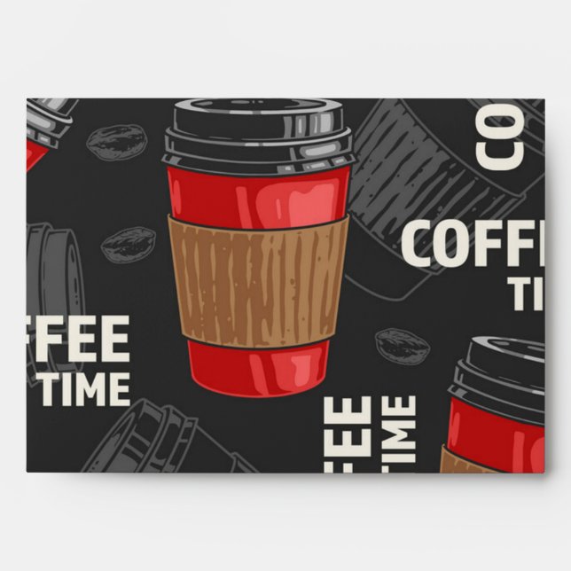 Coffee pattern envelope (Front)