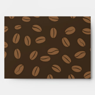 Coffee pattern envelope