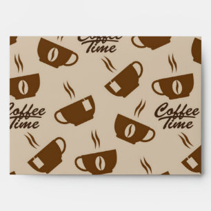 Coffee pattern envelope