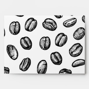 Coffee pattern envelope