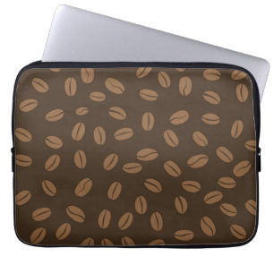 Coffee pattern laptop sleeve
