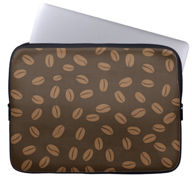 Coffee pattern laptop sleeve (Front)