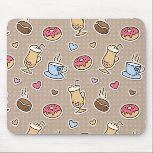 Coffee pattern mouse mat