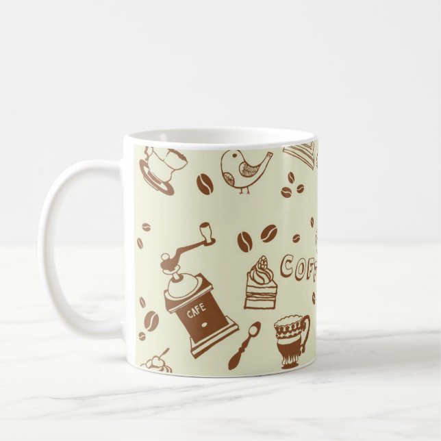Coffee pattern mug (Left)