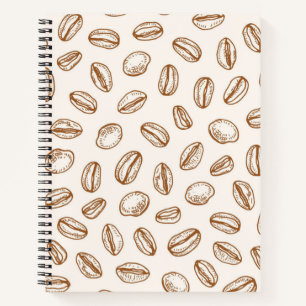 Coffee pattern notebook