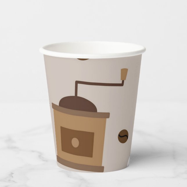 Coffee pattern paper cups (Front)