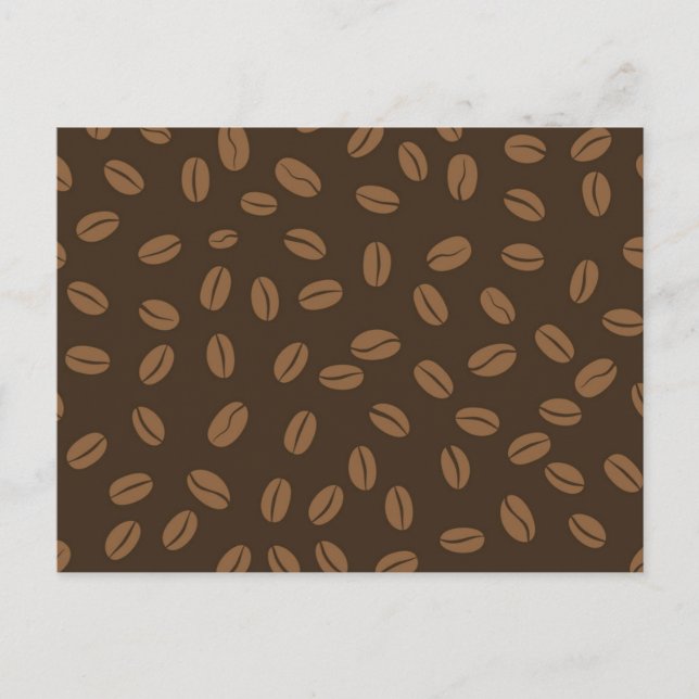 Coffee pattern postcard (Front)